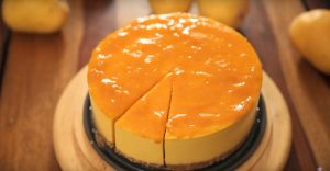 Mango Cheesecake for serving