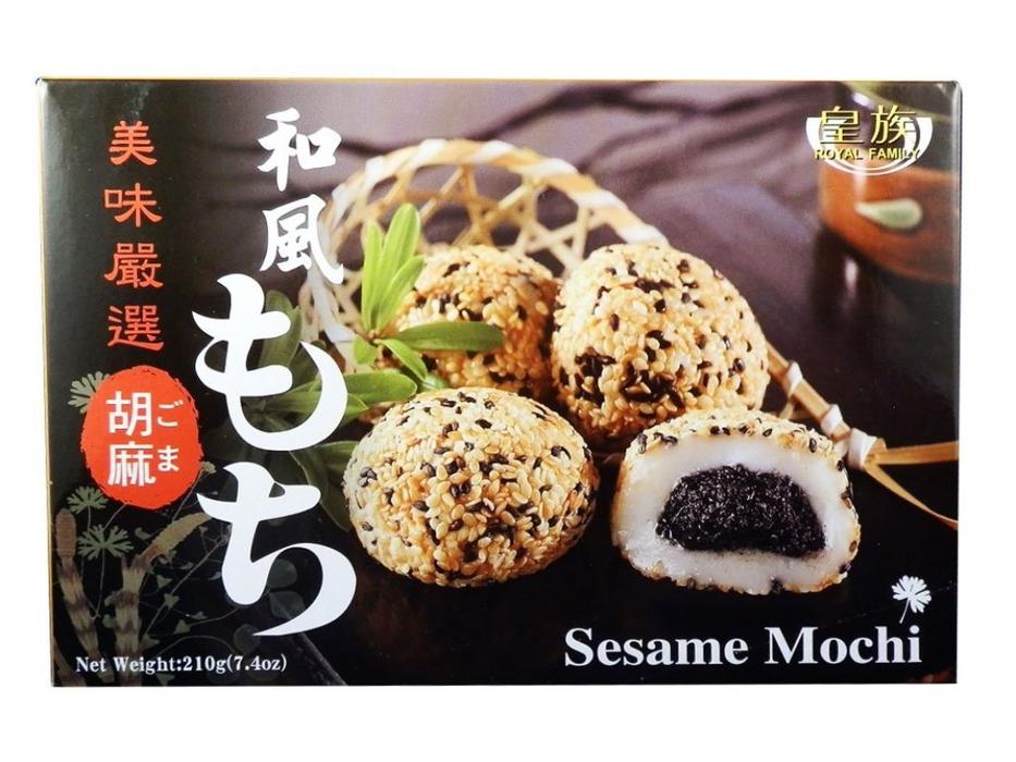 How do you eat mochi with sesame?