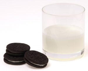 Oreo Cookies with Milk