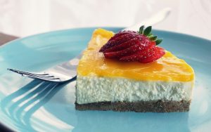 Mango Cheesecake slice