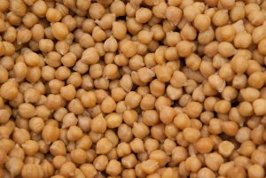 A bunch of chickpeas