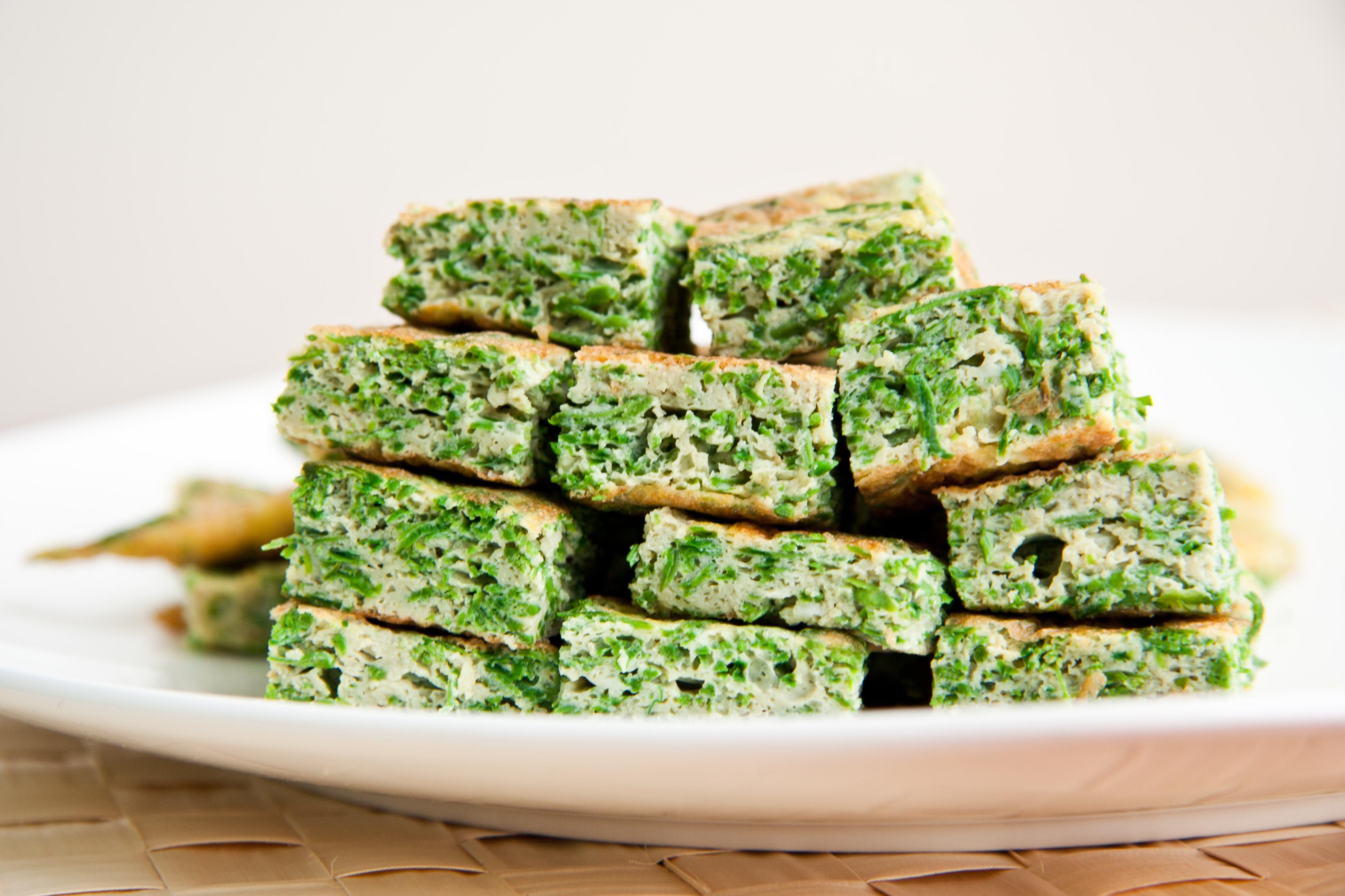 Omelette with Acacia Leaves.