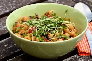 Chickpeas in bowl