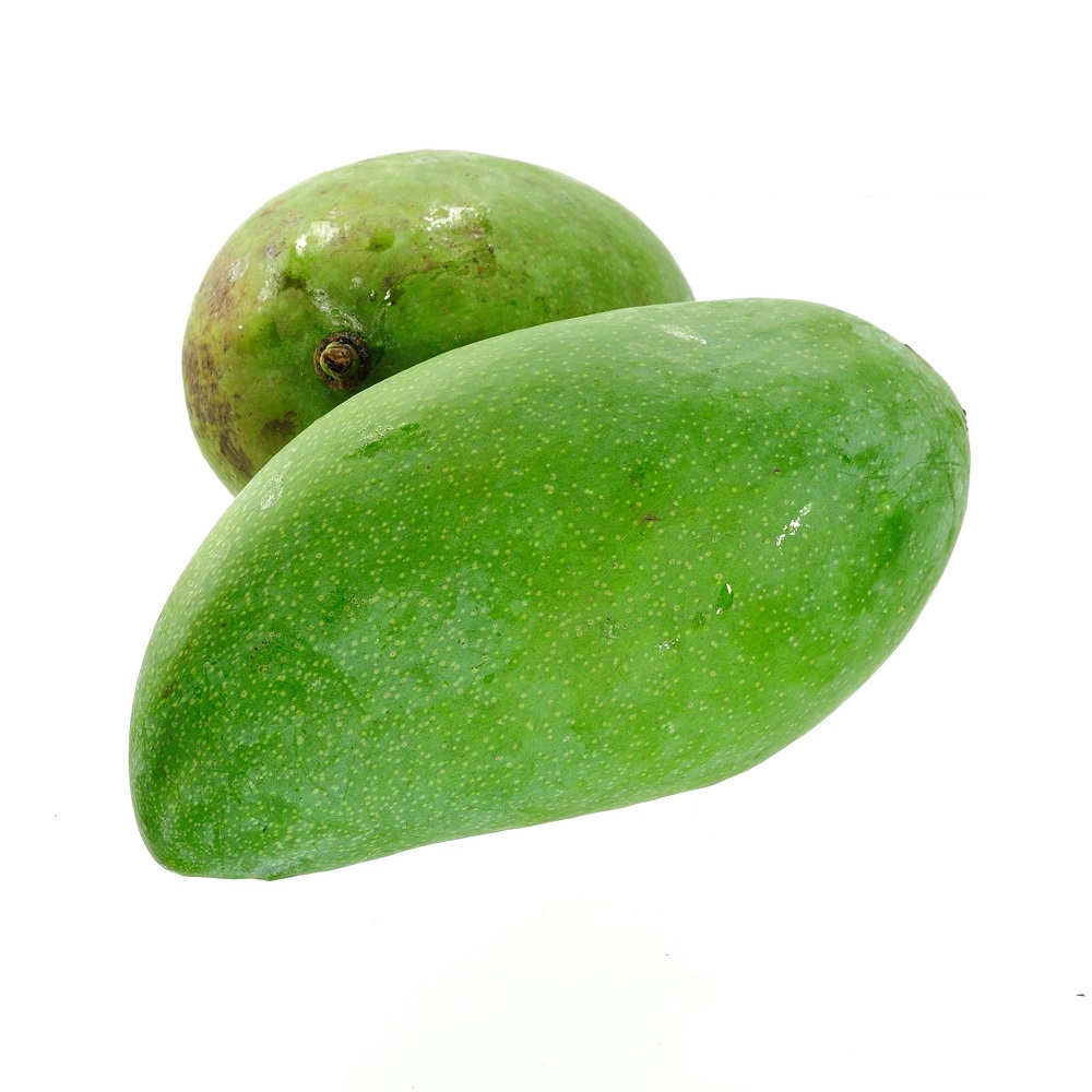 Früchte in Thailand: Grüne Mangos