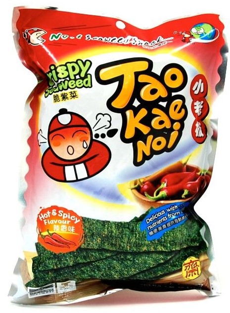 Tao kae noi seaweed chips hot and spicy