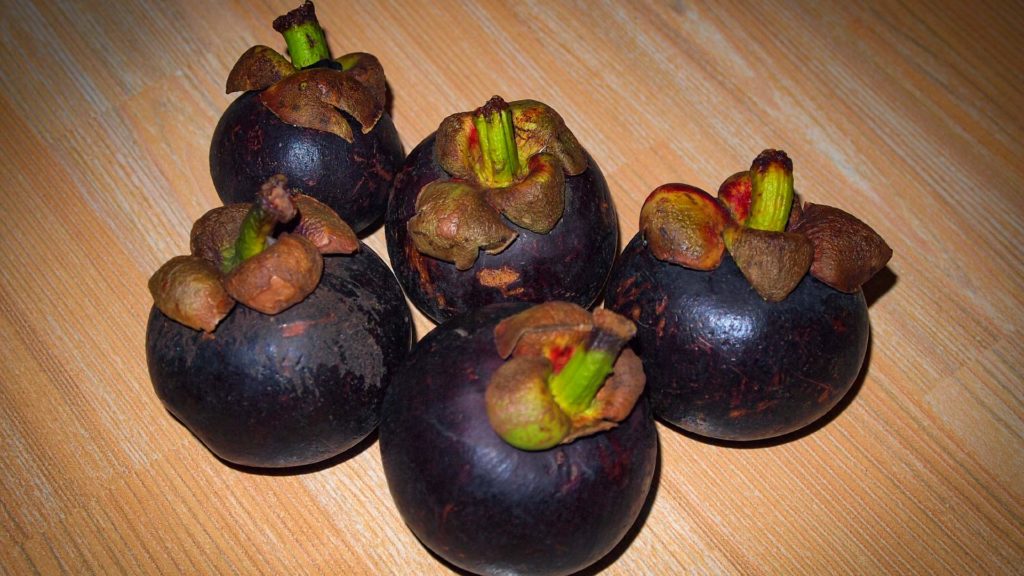 Früchte in Thailand: Mangosteen