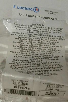 Paris Brest chocolat