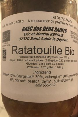 Ratatouille Bio
