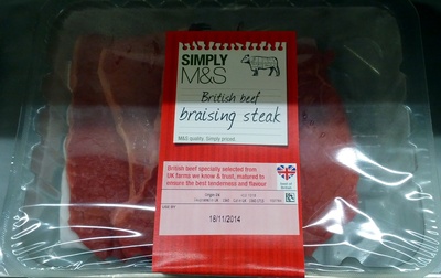 British Beef Braising Steak - 00033046