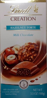 Lindt, milk chocolate, hazelnut torte - 0009542018061