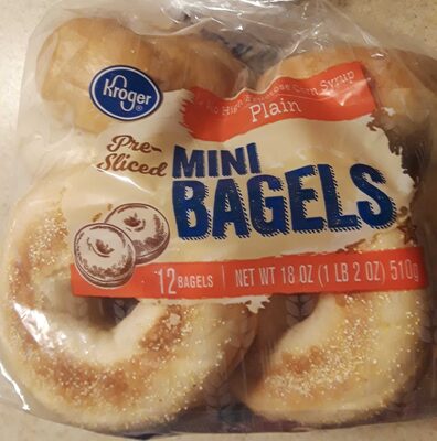 Plain Mini Bagels, pre-sliced - 0011110009289
