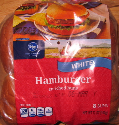 Hamburger enriched buns - 0011110020109