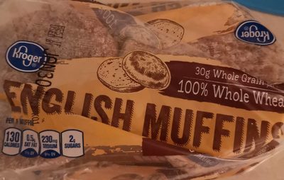 Kroger, english muffins - 0011110020932