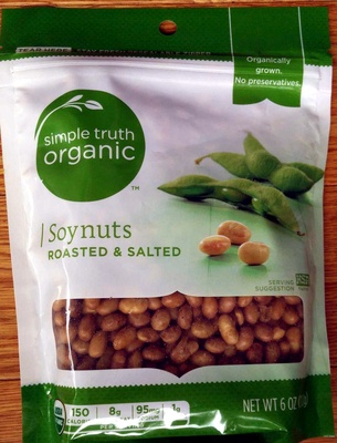 Simple truth organic, roasted & salted soynuts - 0011110372710