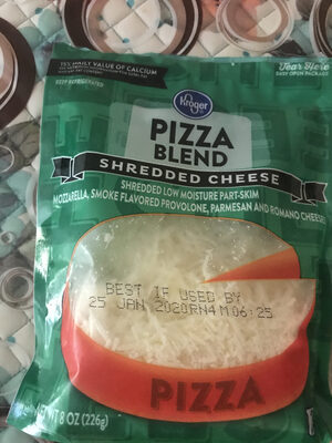 Kroger, pizza finely shredded cheese blend - 0011110501844