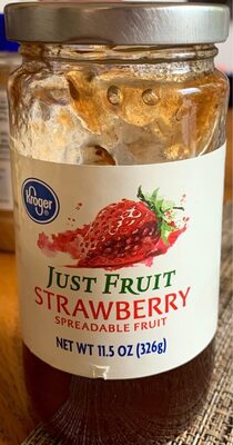 Kroger, strawberry spreadable fruit - 0011110728753