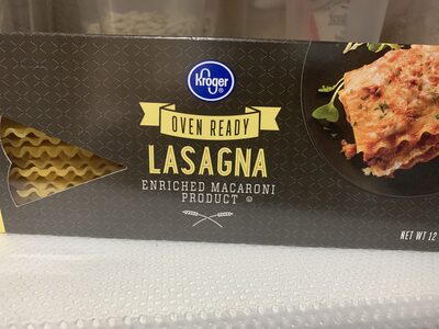 Enriched Macaroni Product, Oven Ready Lasagna - 0011110813442