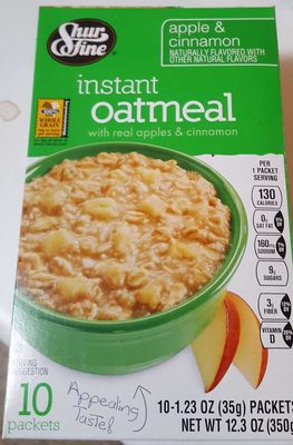 Instant oatmeal, apple & cinnamon - 0011161160410
