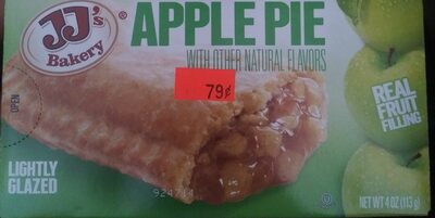 Lightly glazed apple pie with other natural flavors, apple