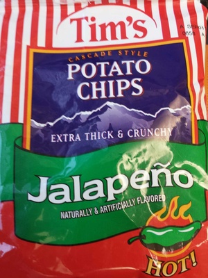 Tims extra thick and crunchy jalapeno potato chips - 0011594022026