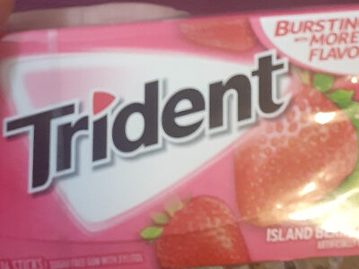 Trident gum island berry lime sugar free1x14 pc - 0012546011600