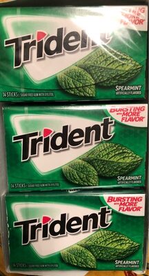 Trident gum spearmint 1x15 pk - 0012546011839