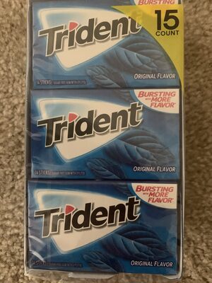 Trident gum original 1x15 pk - 0012546011846