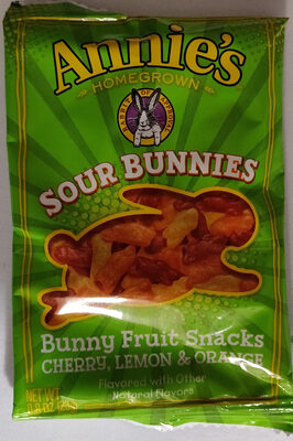 Annie's Sour Bunnies Bunny Fruit Snacks - 0013562108626