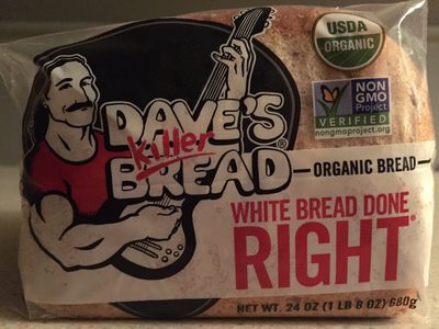Dave's killer bread, organic white bread - 0013764027220