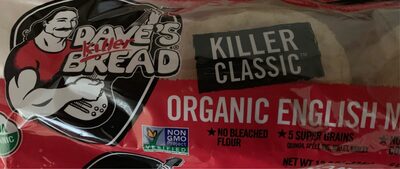 Killer classic organic english muffins, killer classic - 0013764028135