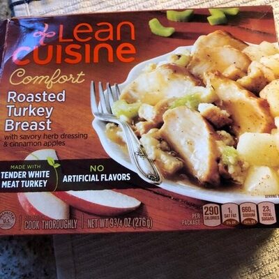 Lean cuisine, roasted turkey breast, cinnamon apple - 0013800166616