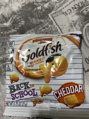 Baked snack crackers, cheddar - 0014100049753