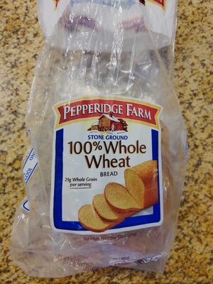 Pepperidge farm, 100% whole wheat bread - 0014100071013