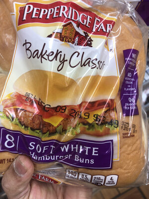 Soft white hamburger buns - 0014100071877