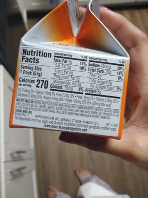 Pepperidge farm crackers cheddar - 0014100078678