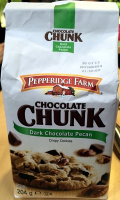 Chocolate Chunk Crispy Cookies - Dark Chocolate Pecan - 0014100096979