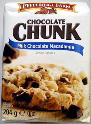 Chocolate Chunk Milk Chocolate Macadamia Crispy Cookies - 0014100097006