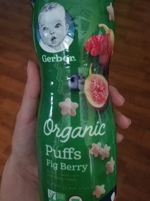 Organic puffs puffed grain snack - 0015000045616