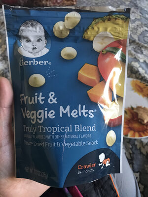 Truly tropical blend fruit & veggie melts - 0015000047900