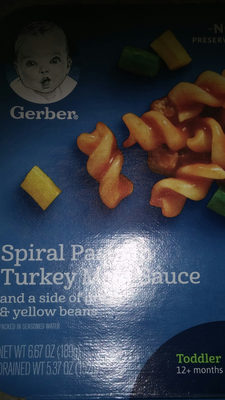 spiral pasta in turkey meat sauce - 0015000056087