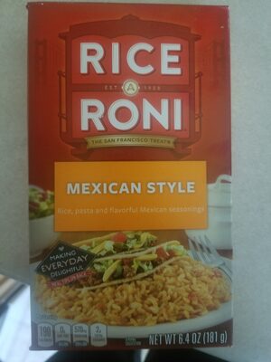 Rice A Roni Mexican Style 6.4 Ounce Paper Box - 0015300430785
