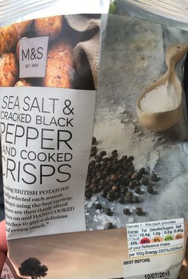 Sea Salt & Black Pepper Crisps - 00155656