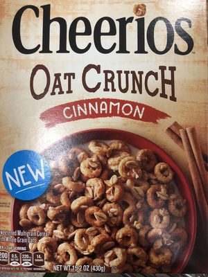Cheerios Cinnamon Oat Crunch Cereal - 0016000139626