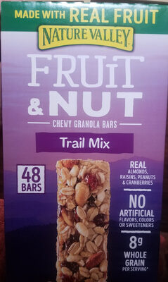 Fruit & nut chewy granola bars - 0016000196964
