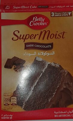 Betty Crocker Super Moist cake Dark chocolate - 0016000438309