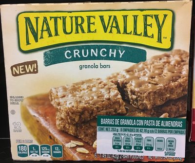 Crunchy almond butter granola bars - 0016000499126