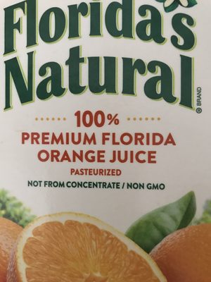 100% premium florida orange juice, some pulp - 0016300165653