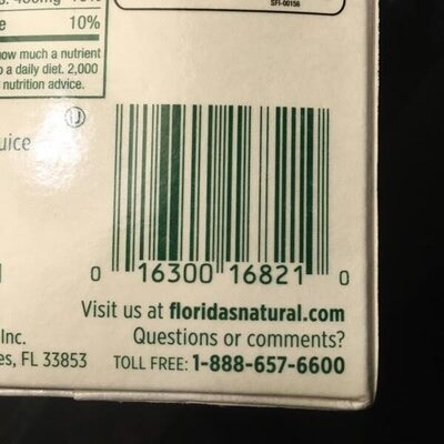 100% premium florida orange juice, orange - 0016300168210