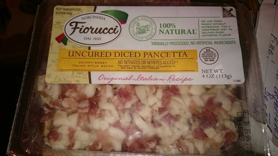 Uncured diced pancetta - 0017869728150