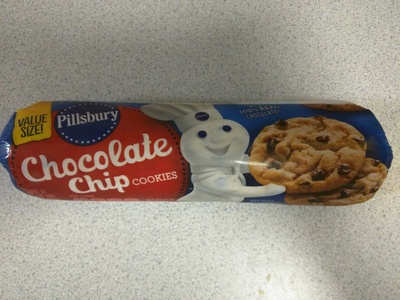 Pillsbury Chocolate Chip Cookie Dough Value Size - 0018000428410